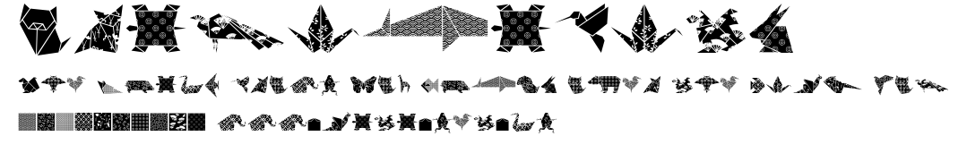 OrigamiBats.ttf字體轉換器圖片