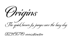 Origins.ttf字體轉換器圖片