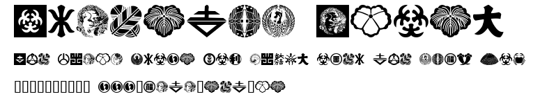 Oriental Icons.ttf字體轉換器圖片
