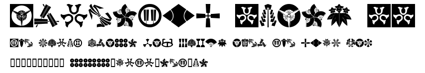 Oriental Icons II.ttf字體轉換器圖片