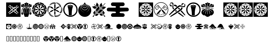 Oriental Icons III.ttf字體轉換器圖片