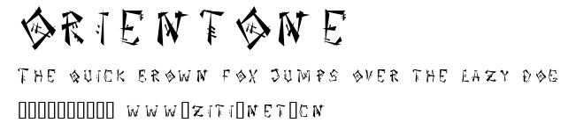 OrientOne.ttf字體轉換器圖片