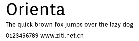 Orienta.ttf字體轉換器圖片