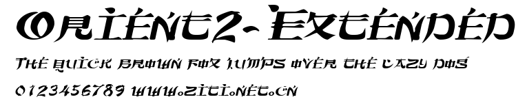 Orient2-Extended.ttf字體轉換器圖片