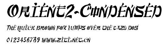 Orient2-Condensed.ttf字體轉換器圖片
