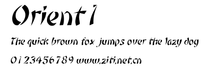 Orient1.ttf字體轉換器圖片