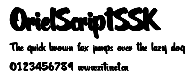 OrielScriptSSK.ttf字體轉換器圖片