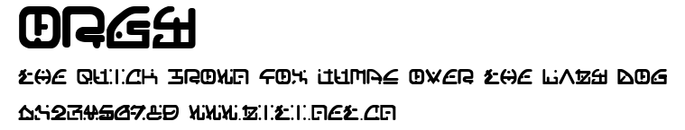Orgy.ttf字體轉換器圖片