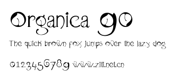 Organica 90.ttf字體轉換器圖片