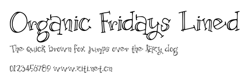 Organic Fridays Lined.ttf字體轉換器圖片