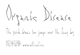 Organic Disease.ttf字體轉換器圖片