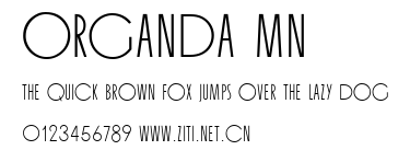 Organda MN.ttf字體轉換器圖片