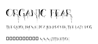Organic Fear.otf字體轉換器圖片