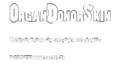 OrganDonorSkin.ttf字體轉換器圖片