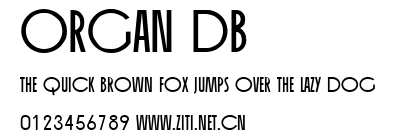 Organ DB.ttf字體轉換器圖片