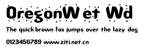OregonWet Wd.ttf字體轉換器圖片