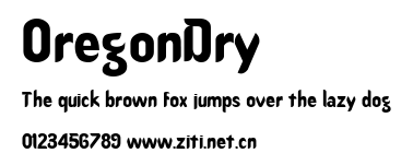 OregonDry.ttf字體轉換器圖片