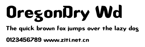 OregonDry Wd.ttf字體轉換器圖片