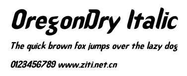 OregonDry Italic.ttf字體轉換器圖片