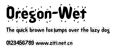 Oregon-Wet.ttf字體轉換器圖片