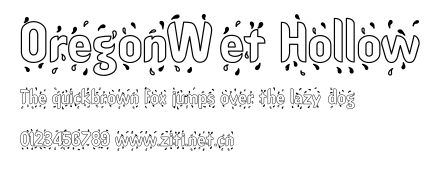 OregonWet Hollow.ttf字體轉換器圖片