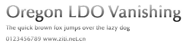 Oregon LDO Vanishing.ttf字體轉換器圖片