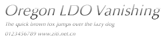 Oregon LDO Vanishing.ttf字體轉換器圖片