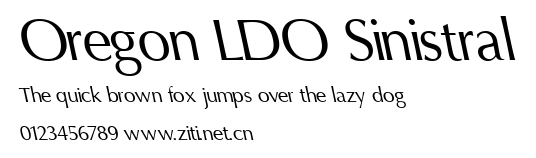 Oregon LDO Sinistral.ttf字體轉換器圖片