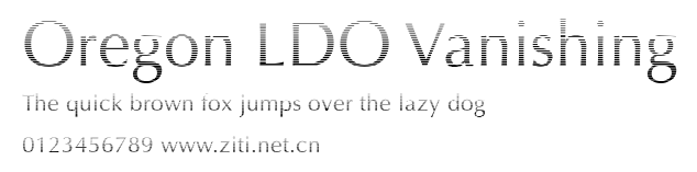 Oregon LDO Vanishing.ttf字體轉換器圖片