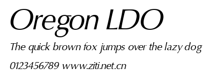 Oregon LDO.ttf字體轉換器圖片