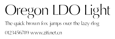 Oregon LDO Light.ttf字體轉換器圖片