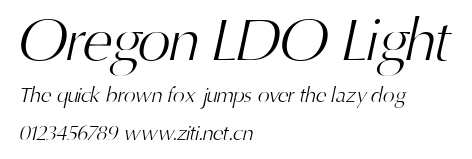 Oregon LDO Light.ttf字體轉換器圖片