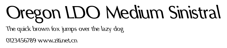 Oregon LDO Medium Sinistral.ttf字體轉換器圖片