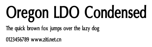 Oregon LDO Condensed.ttf字體轉換器圖片