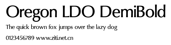 Oregon LDO DemiBold.ttf字體轉換器圖片