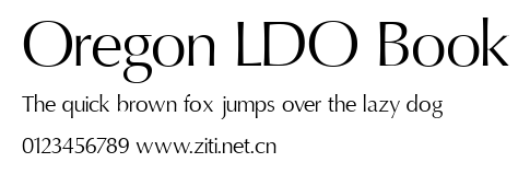 Oregon LDO Book.ttf字體轉換器圖片