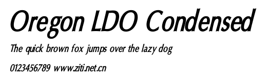 Oregon LDO Condensed.ttf字體轉換器圖片
