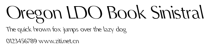 Oregon LDO Book Sinistral.ttf字體轉換器圖片
