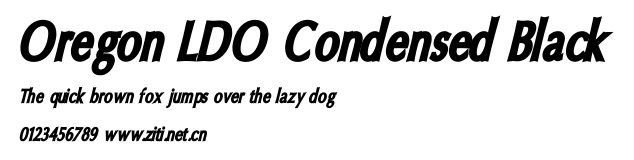 Oregon LDO Condensed Black.ttf字體轉換器圖片