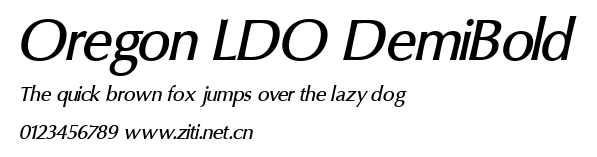 Oregon LDO DemiBold.ttf字體轉換器圖片