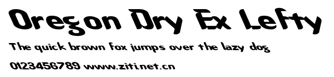 Oregon Dry Ex Lefty.ttf字體轉換器圖片