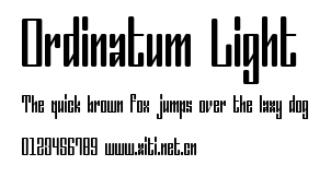 Ordinatum Light.ttf字體轉換器圖片