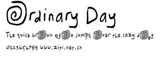 Ordinary Day.ttf字體轉換器圖片