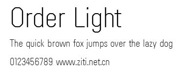 Order Light.ttf字體轉換器圖片