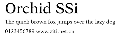 Orchid SSi.ttf字體轉換器圖片