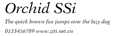 Orchid SSi.ttf字體轉換器圖片