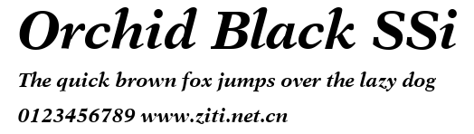 Orchid Black SSi.ttf字體轉換器圖片
