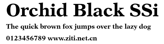 Orchid Black SSi.ttf字體轉換器圖片