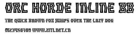 Orc Horde Inline BB.ttf字體轉換器圖片