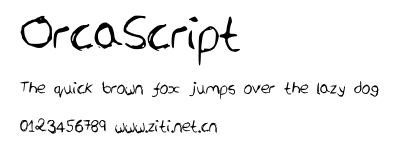 OrcaScript.ttf字體轉換器圖片